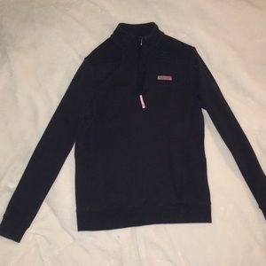 women’s xs vineyard vines crew neck navy blue/pink